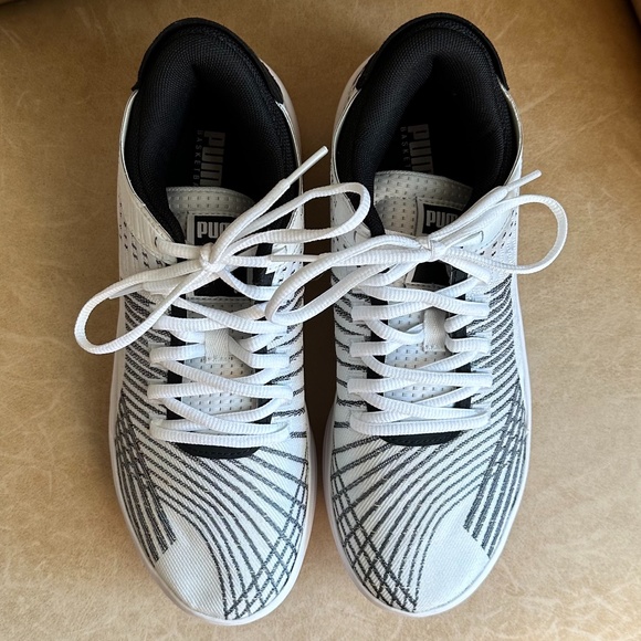 Puma Men's Clyde All-Pro Basketball Sneakers White/Black Size 7.5 Athleisure - Picture 2 of 12